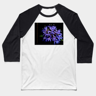 Blue Pincushion Flower Baseball T-Shirt